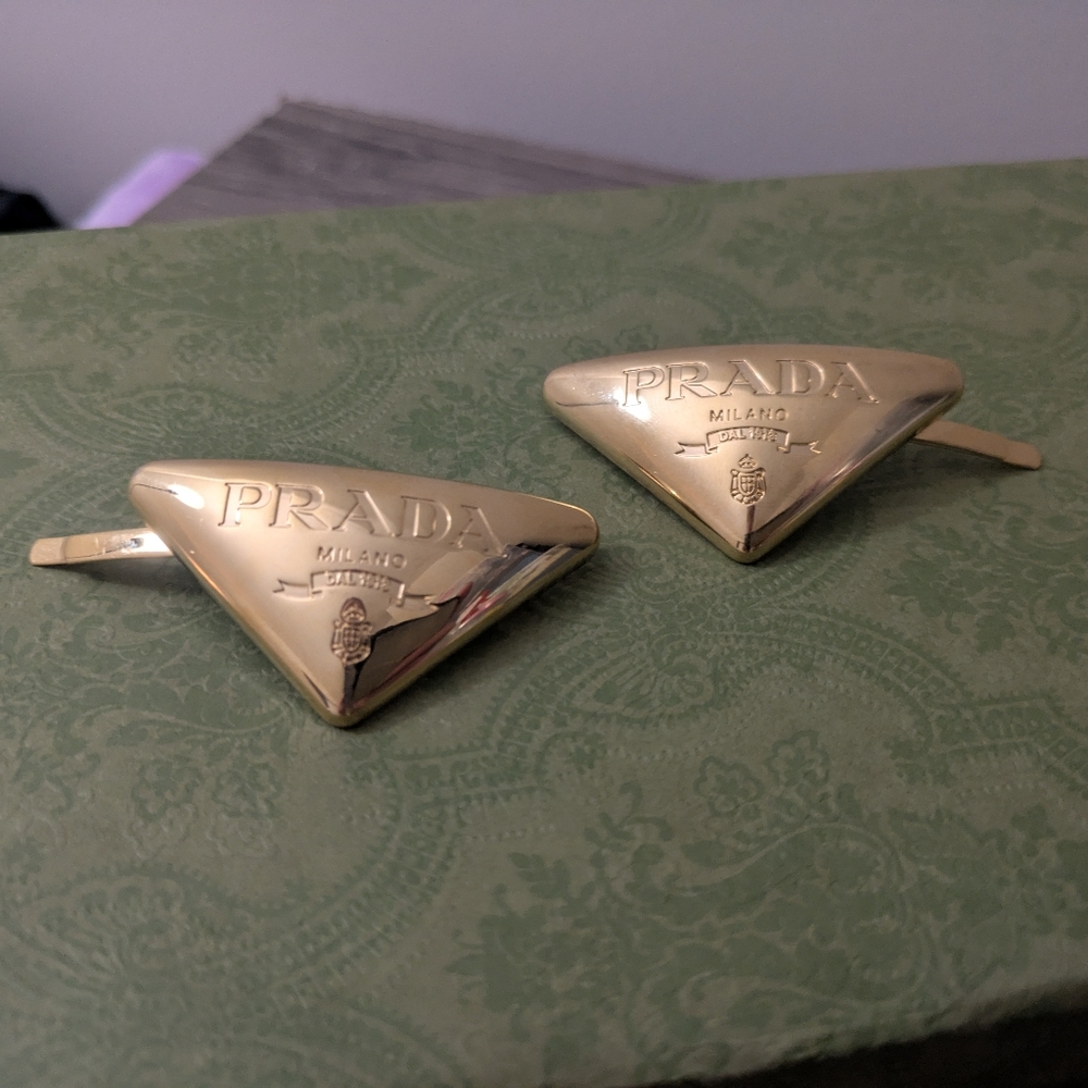 Prada Hair Clips Gently Worn Excellent Condition See Photos